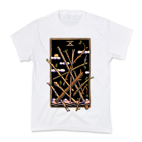 Ten Of Wands Kids T-Shirt