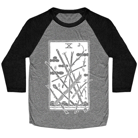 Ten Of Wands Baseball Tee