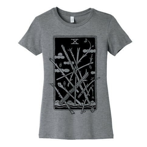 Ten Of Wands Womens T-Shirt