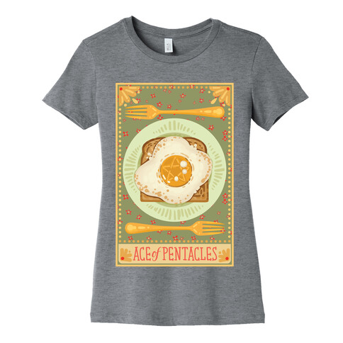 Tarot Card: The Egg Of Pentacles Womens T-Shirt