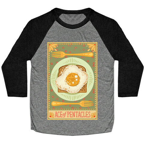 Tarot Card: The Egg Of Pentacles Baseball Tee