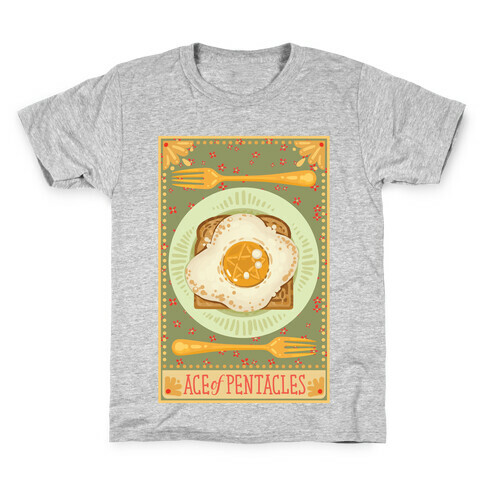 Tarot Card: The Egg Of Pentacles Kids T-Shirt