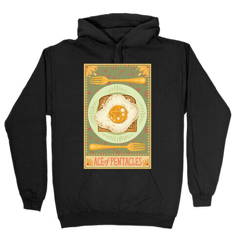 Tarot Card: The Egg Of Pentacles Hooded Sweatshirt