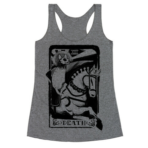 Cat Death Tarot Racerback Tank Top