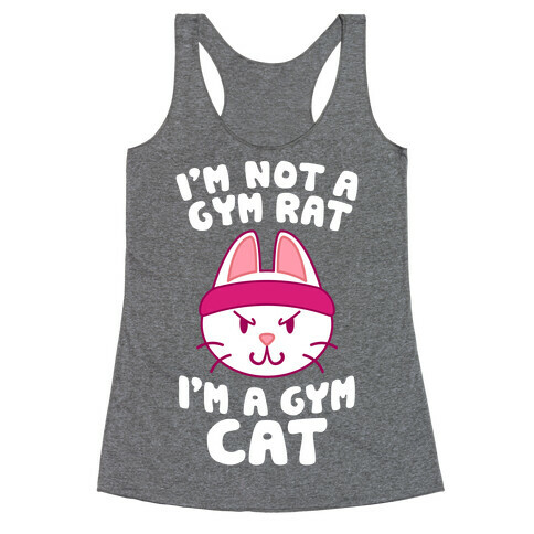 I'm A Gym Cat Racerback Tank Top
