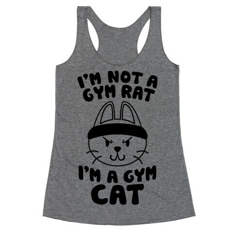 I'm A Gym Cat Racerback Tank Top