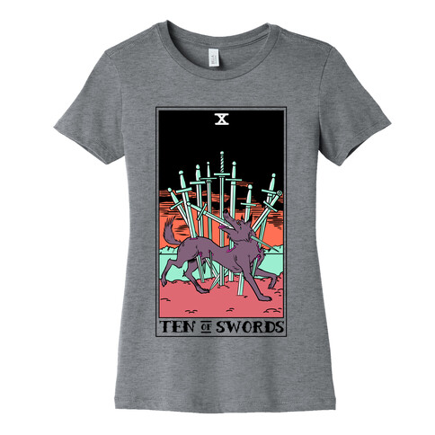 The Ten Of Swords Womens T-Shirt