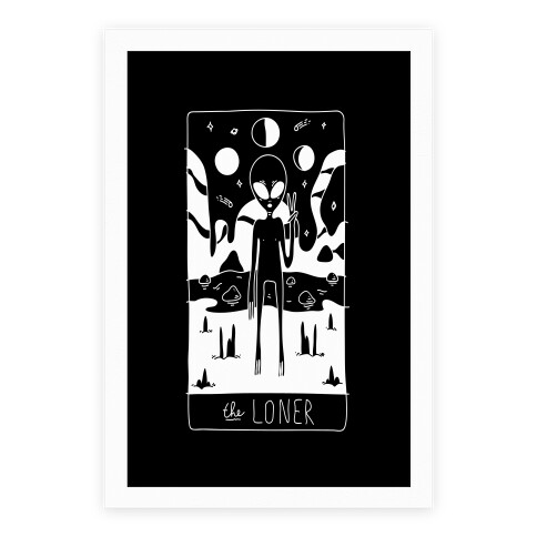 The Loner Tarot Card Poster