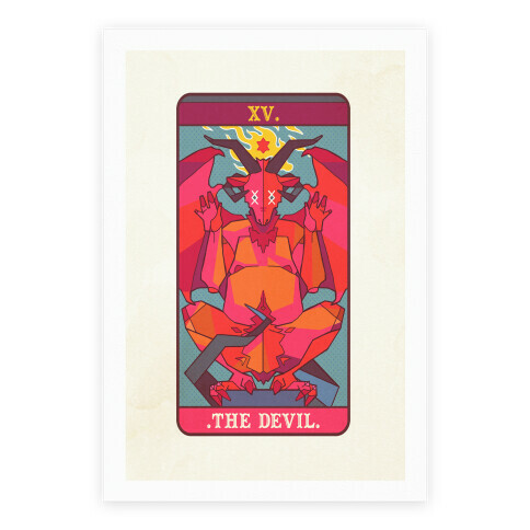 Devil Tarot Card Poster