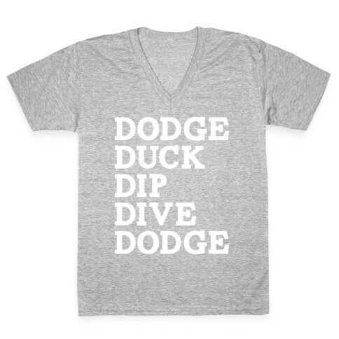 The 5 D's of Dodgeball V-Neck Tee Shirt