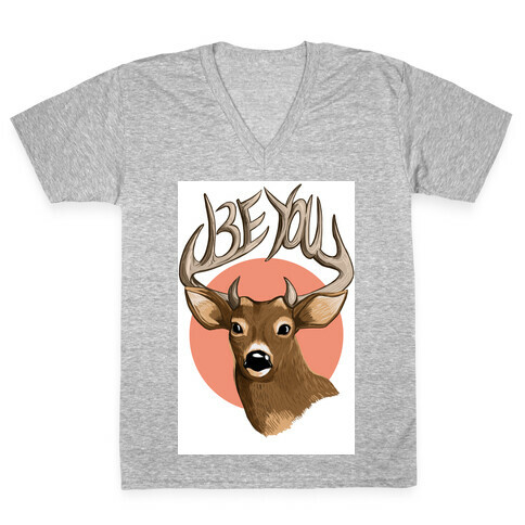Deer- Be You V-Neck Tee Shirt
