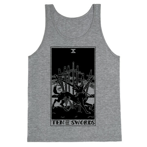 The Ten Of Swords Tank Top