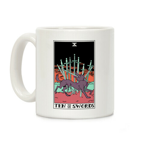 The Ten Of Swords Coffee Mug