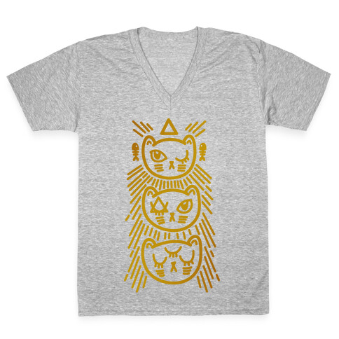 Occult Kitties V-Neck Tee Shirt