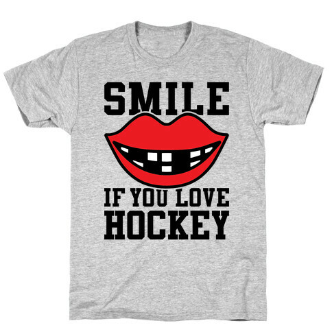 Smile If You Love Hockey T-Shirt