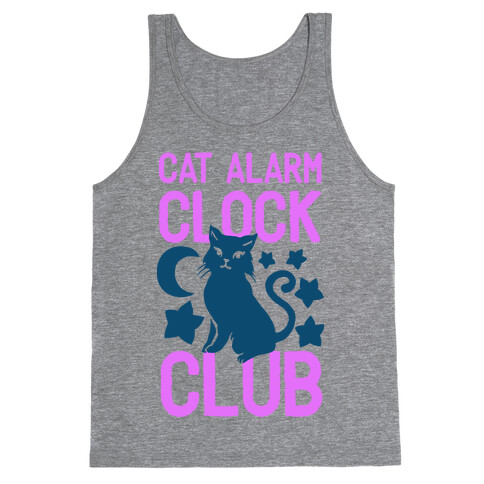 Cat Alarm Clock Club Tank Top