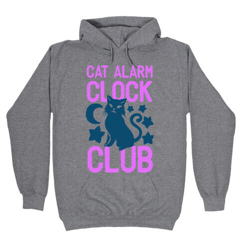 Cat Alarm Clock Club Hooded Sweatshirt