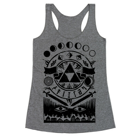 Hyrule Occult Symbols Racerback Tank Top