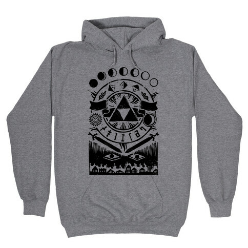 Hyrule Occult Symbols Hooded Sweatshirt