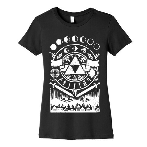 Hyrule Occult Symbols Womens T-Shirt