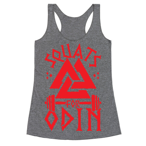 Squats For Odin Racerback Tank Top