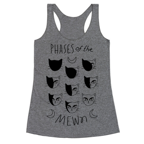 Phases Of The Mewn Racerback Tank Top