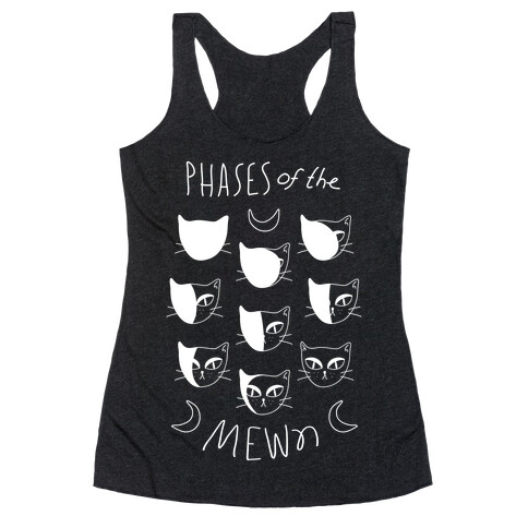 Phases Of The Mewn Racerback Tank Top