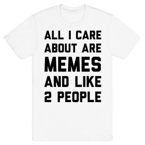 All I Care About Are Memes And Like 2 People T-Shirt