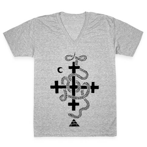 Snake Cult V-Neck Tee Shirt