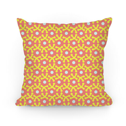 Orange Crafters Stitch Pattern Pillow