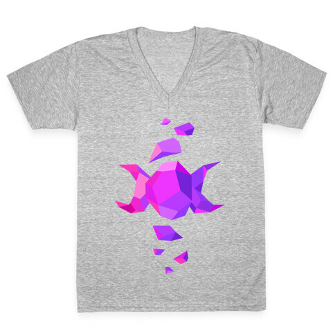 Crystal Triple Goddess V-Neck Tee Shirt