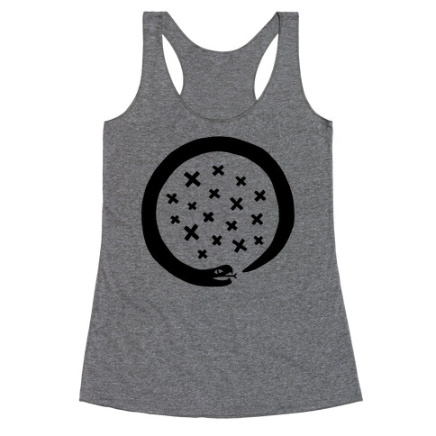 The Snake That Ate Itself Racerback Tank Top