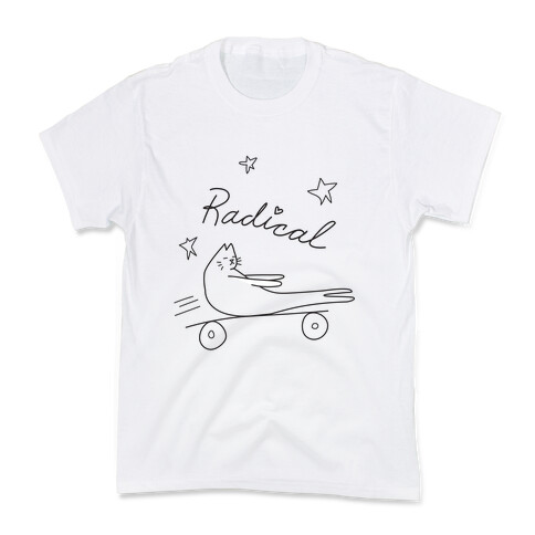 Chill Skateboarding Cat Kids T-Shirt