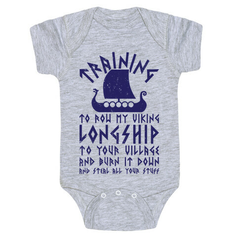 Training To Row My Viking Longship Baby One-Piece