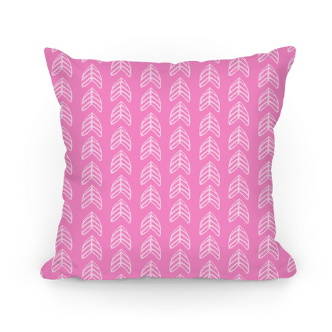 Pink Trendy Chevron Pattern Pillow