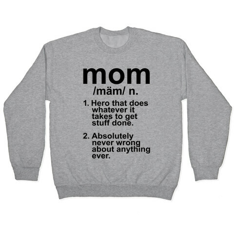 Mom Definition Pullover