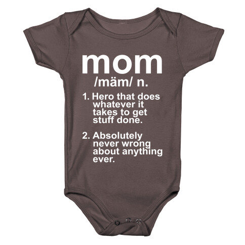 Mom Definition Baby One-Piece