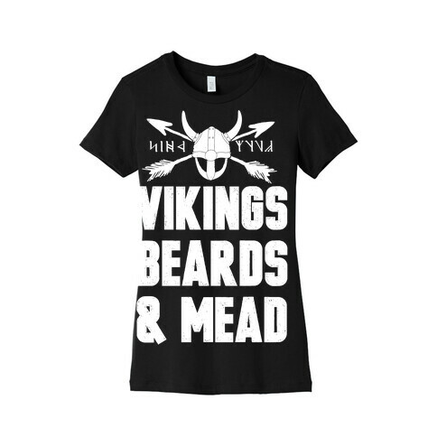 Vikings, Beards, & Mead Womens T-Shirt