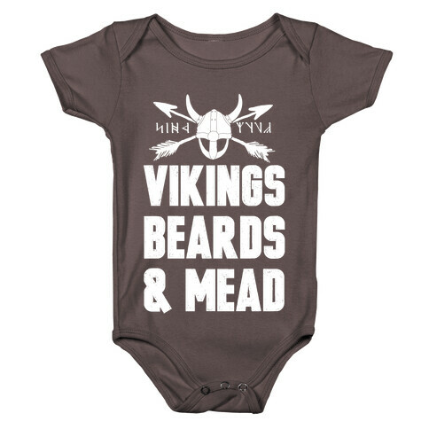 Vikings, Beards, & Mead Baby One-Piece