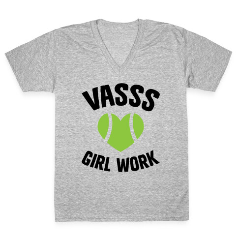 VASSS Girl Work V-Neck Tee Shirt