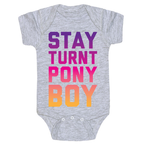 Stay Turnt Pony Boy Baby One-Piece