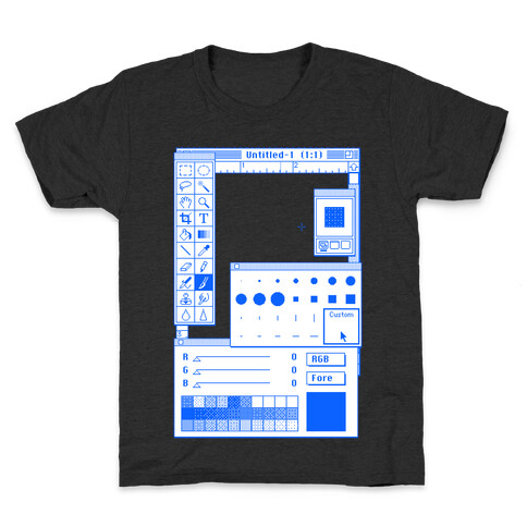 Photoshop Pixel Tools Kids T-Shirt