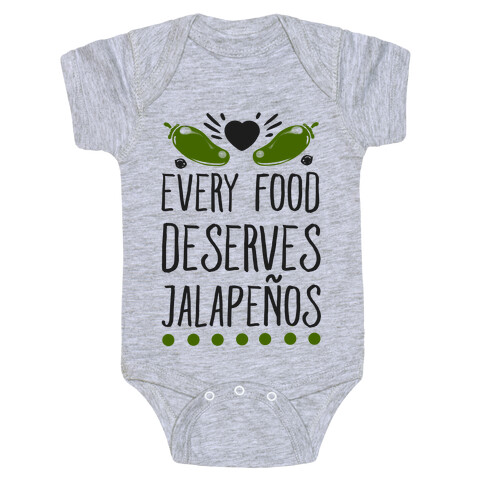 Every Food Deserves Jalapeos Baby One-Piece