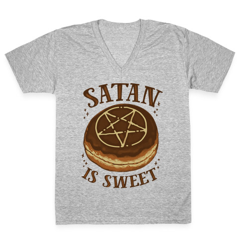 Satan is Sweet V-Neck Tee Shirt