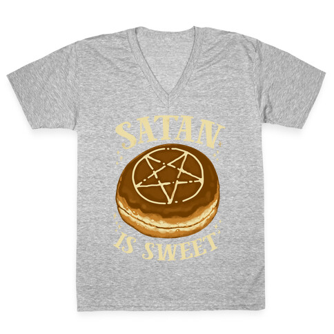 Satan is Sweet V-Neck Tee Shirt
