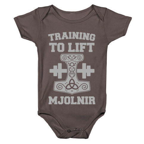 Training to Lift Mjolnir Baby One-Piece