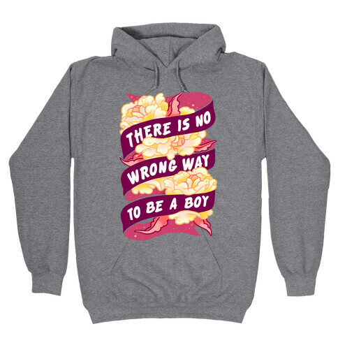 There is No Wrong Way To Be A Boy Hooded Sweatshirt