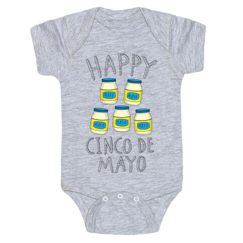Happy Cinco De Mayo (Mayo Jars) Baby One-Piece