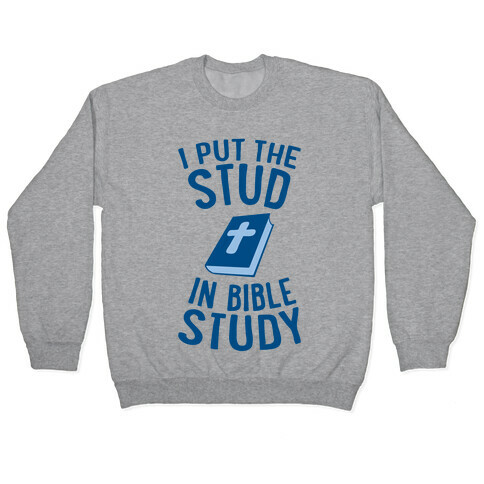 I Put The Stud In Bible Study Pullover