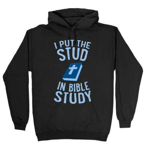 I Put The Stud In Bible Study Hooded Sweatshirt